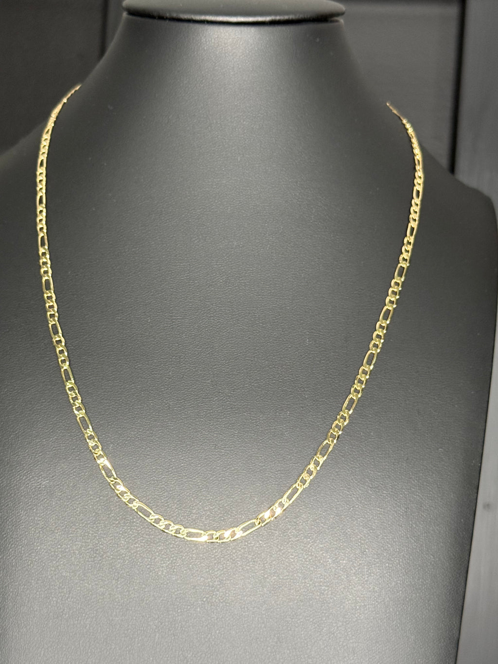 Signature Figaro Chain – 3mm Gold Filled ◈ Cadena Oro Laminado