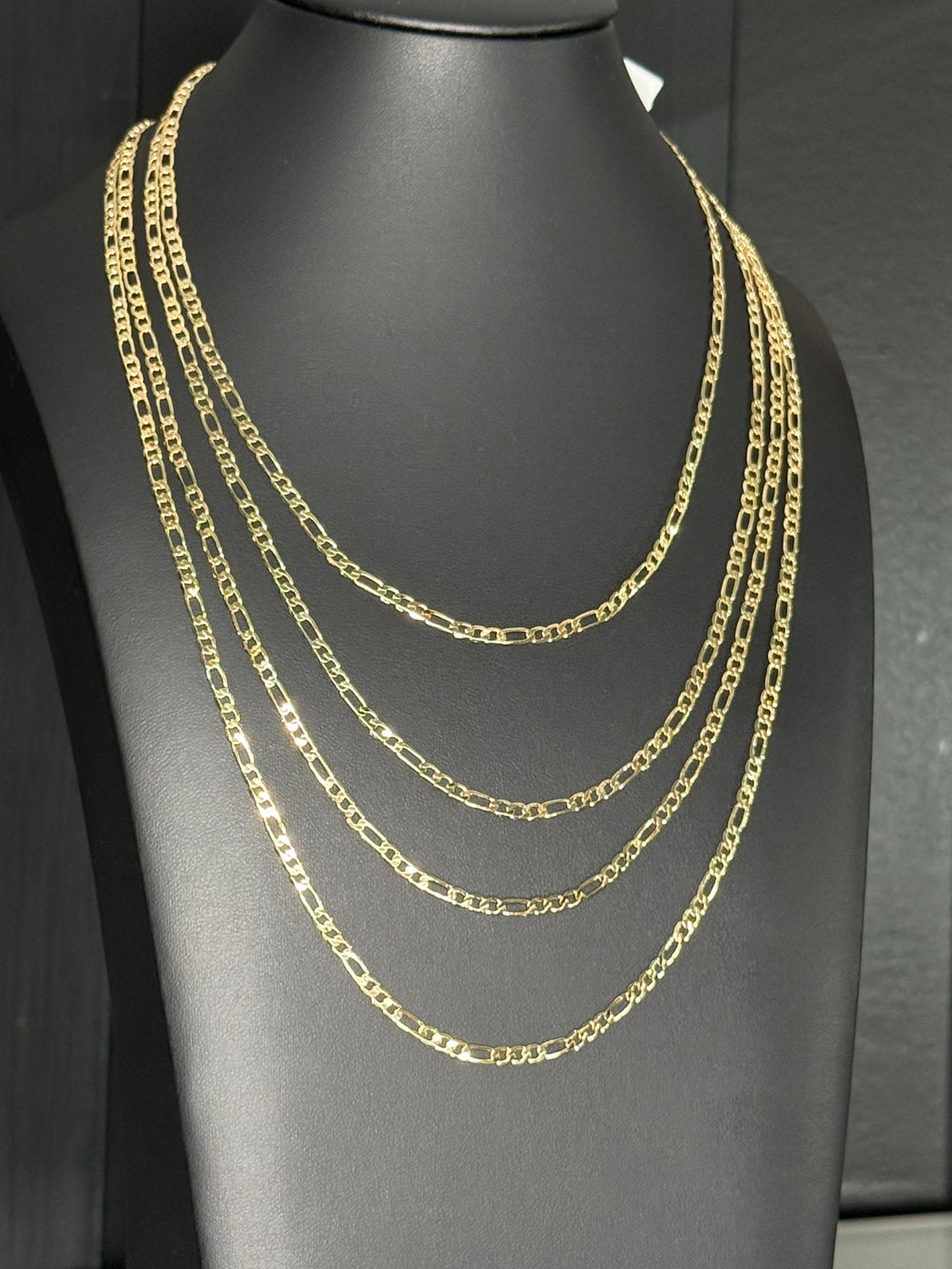 Signature Figaro Chain – 3mm Gold Filled ◈ Cadena Oro Laminado
