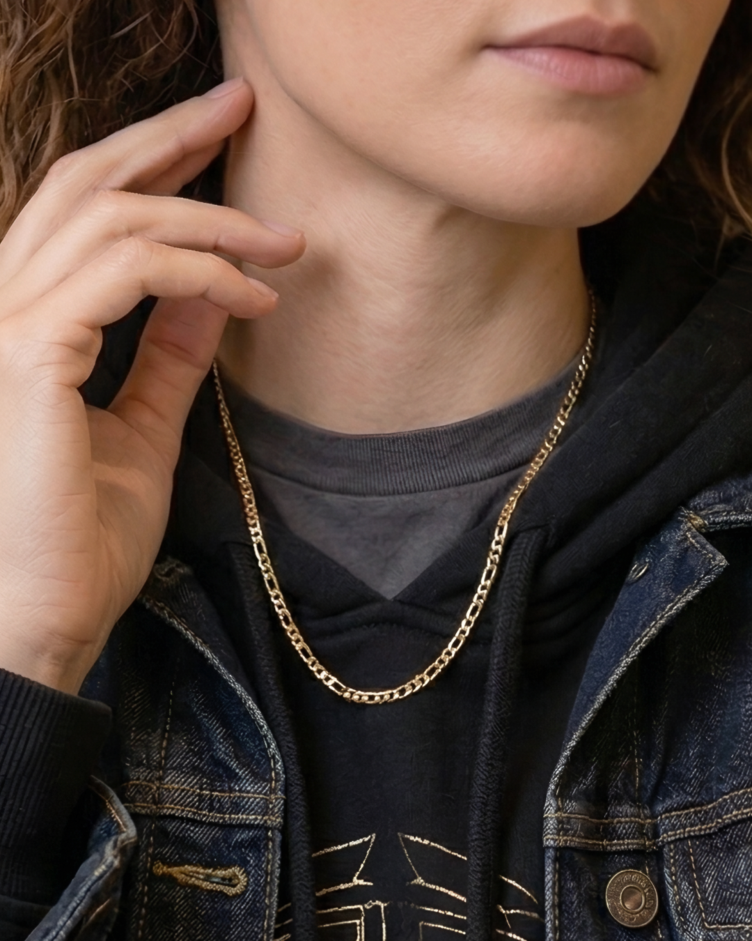 Signature Figaro Chain – 3mm Gold Filled ◈ Cadena Oro Laminado