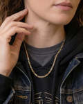 Signature Figaro Chain – 3mm Gold Filled ◈ Cadena Oro Laminado