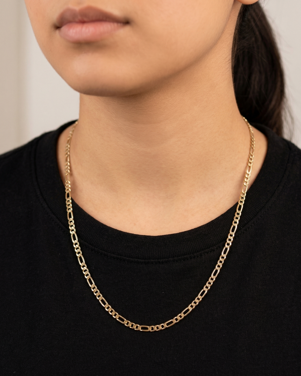 Signature Figaro Chain – 3mm Gold Filled ◈ Cadena Oro Laminado