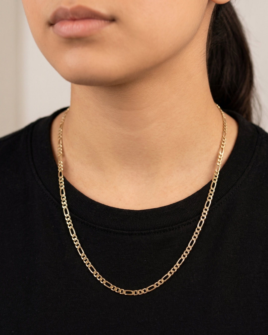 Signature Figaro Chain – 3mm Gold Filled ◈ Cadena Oro Laminado